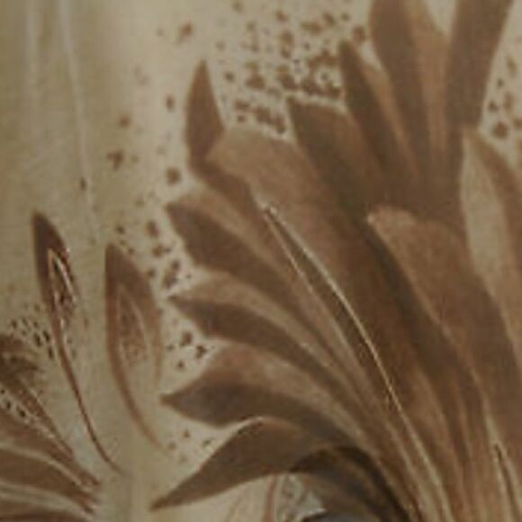 Ralph Lauren Brown Havana Print Silk Ruffle Blouse - Picture 4 of 16